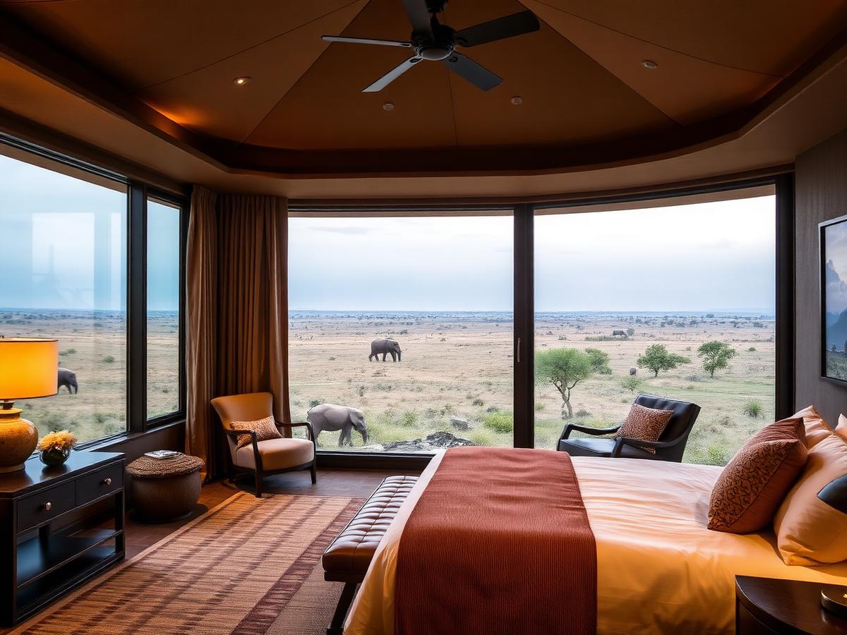 Executive room with views over the plains